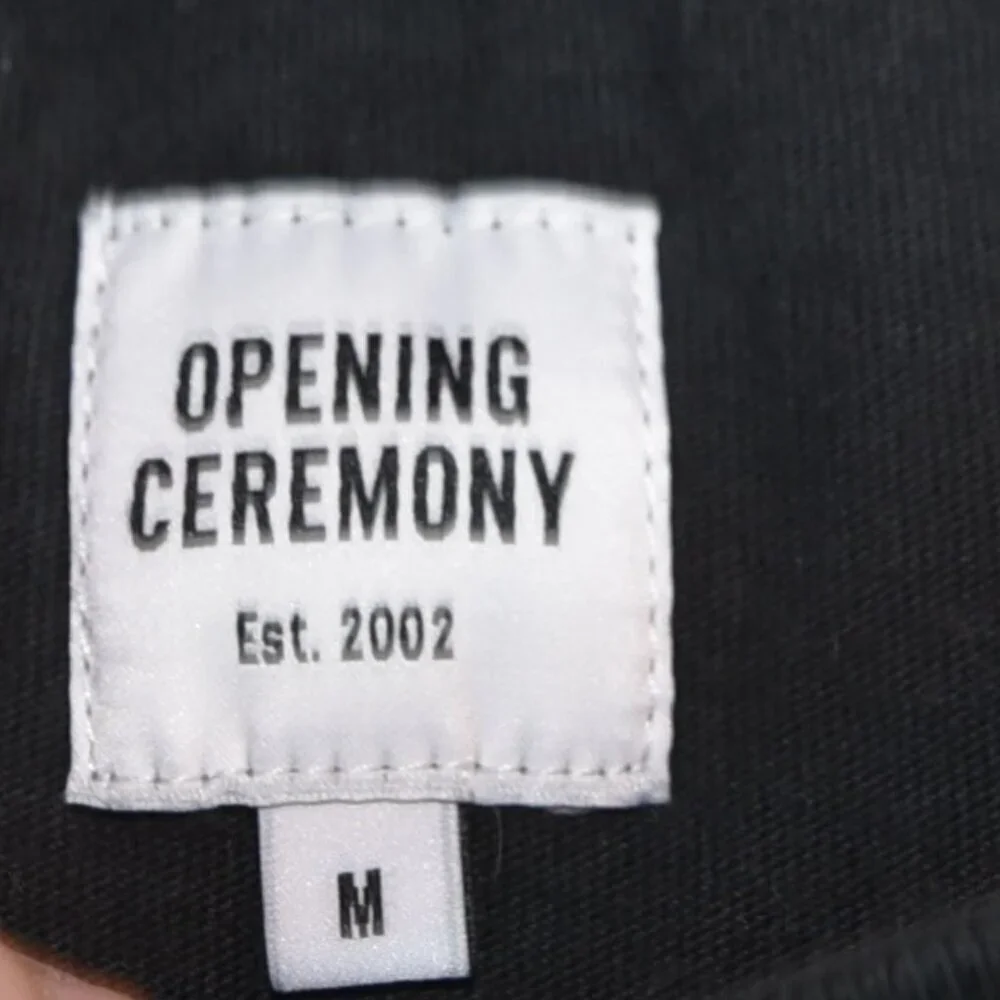 Men's Opening Ceremony Black on Black T Shirt Size Medium Streetwear Capsule